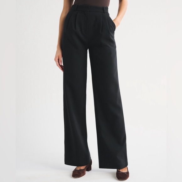 Abercrombie & Fitch Pants - Abercrombie & Fitch Sloane high waisted tailored trousers